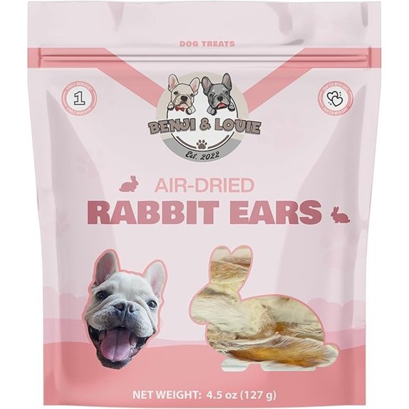 Benji & Louie Air Dried Rabbit Ears Dog Treats