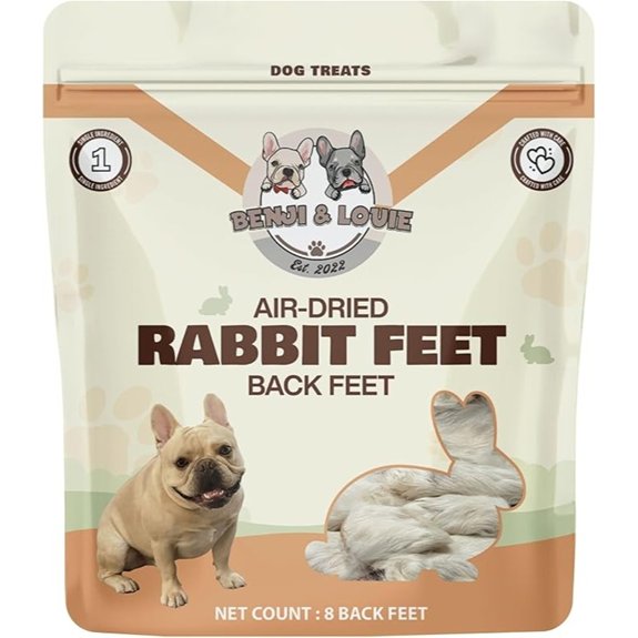Benji & Louie Air Dried Rabbit Feet