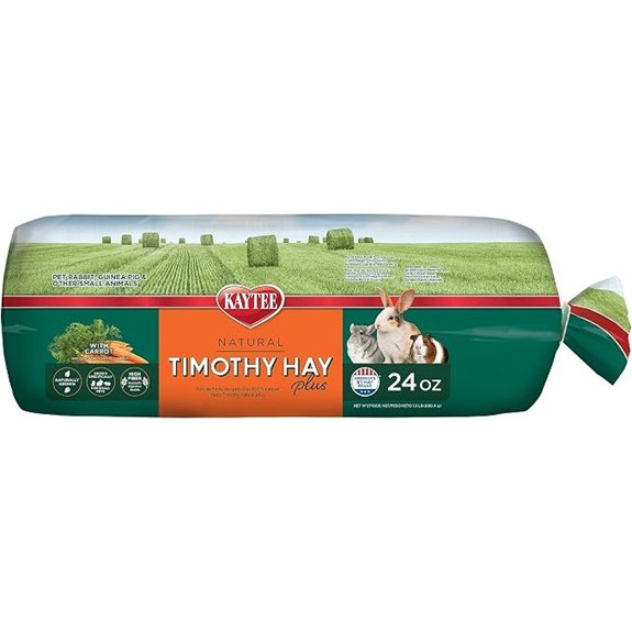 Kaytee All Natural Timothy Hay Plus Carrots for Guinea Pig & Rabbit