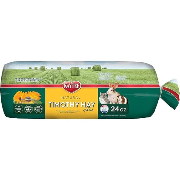 Kaytee All Natural Timothy Hay Plus Carrots for Guinea Pig & Rabbit