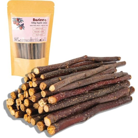 Apple Chew Sticks 100g Mini Molar Toys for Small Pets