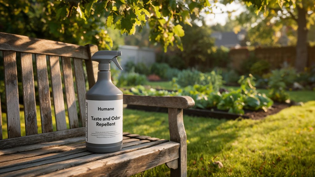 apply labeled rabbit repellent regularly