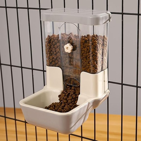 Hanging Automatic 27oz Pet Cage Feeder for Small Animals