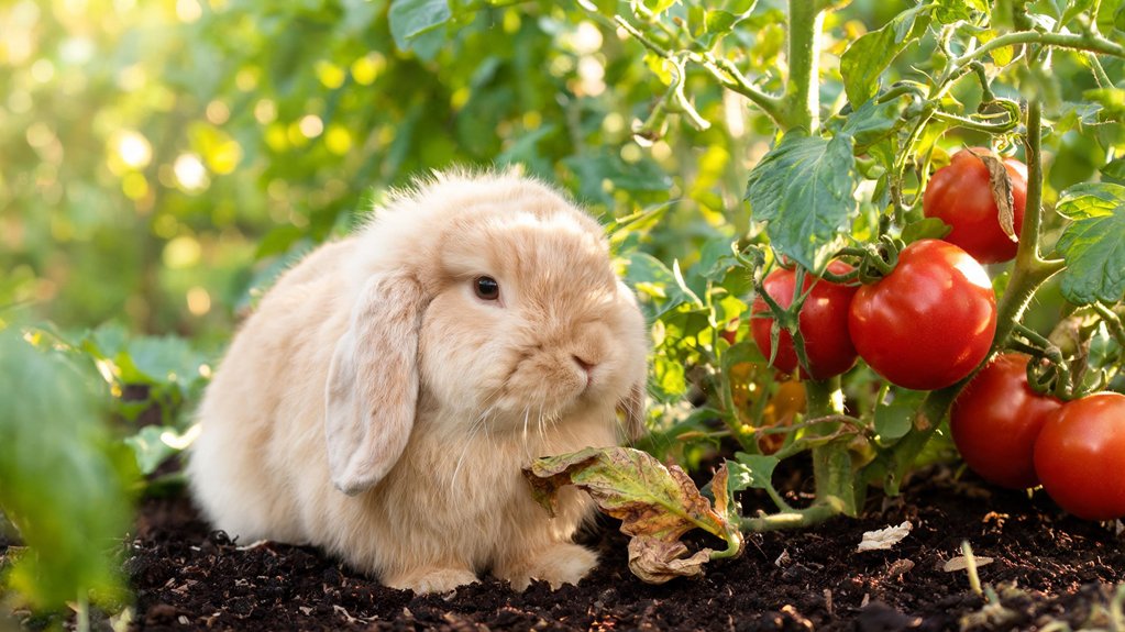 avoid tomato leaves and stems