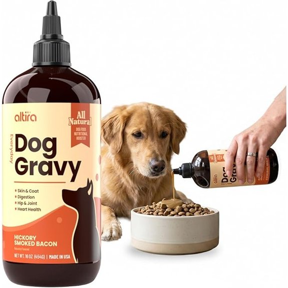 Dog Food Toppers for Dry Food Bacon Bone Broth Meal Topper 16 oz