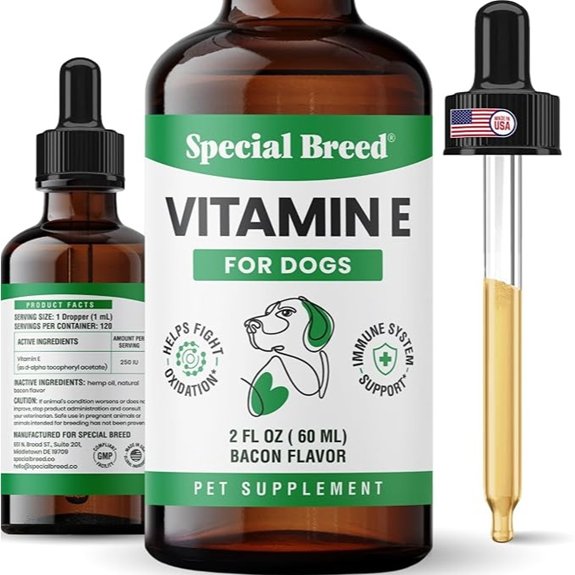 Vitamin E Oil for Dogs with Bacon Flavor