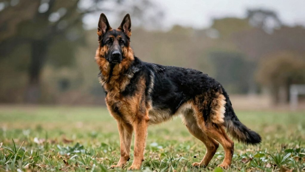 black coated agile herding dog