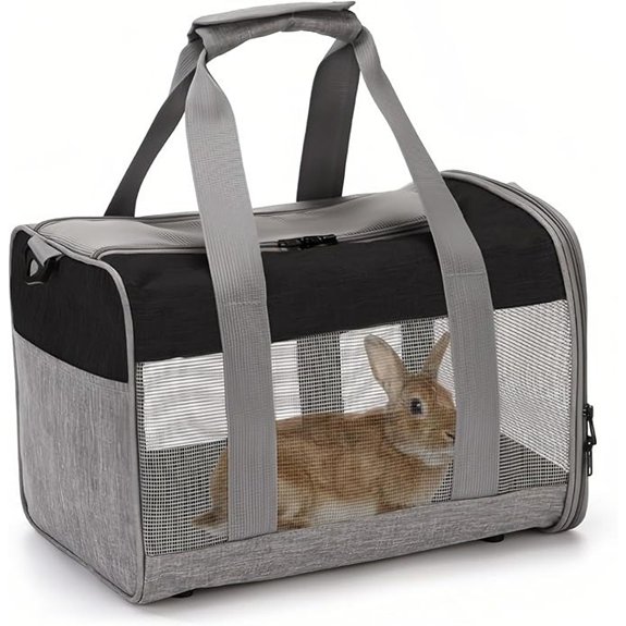 PINVNBY Breathable Portable Bunny Pet Carrier for Travel Outdoor