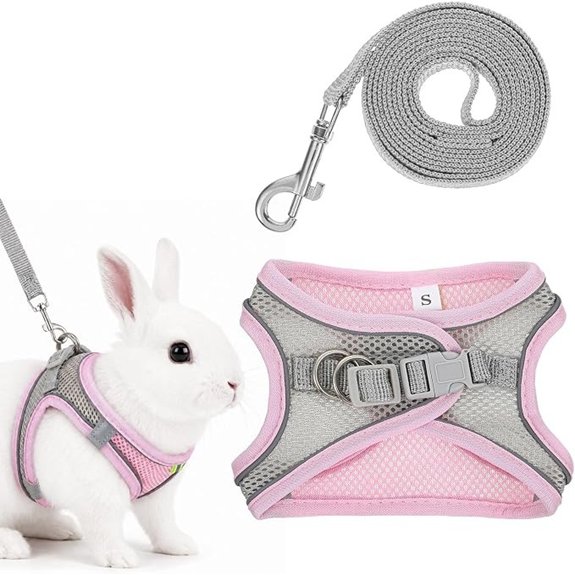 Rabbit Harness and Leash Set Rabbit Leash Breathable Clothes