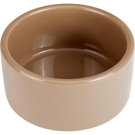 Kaytee Stoneware Ceramic Pet Hamster Bowl Brown 5-Inch
