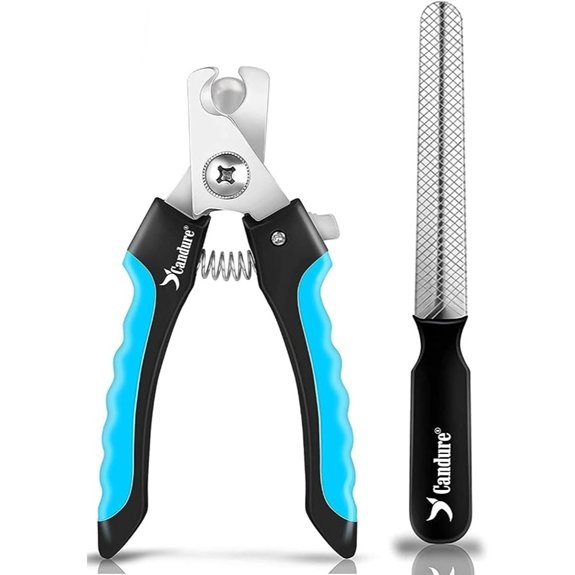 Candure Pet Nail Clippers Bright Blue Medium to Small Pets