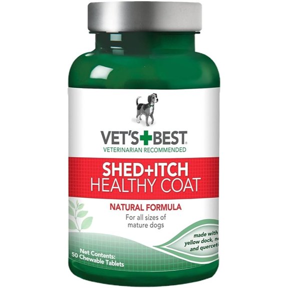 Vet's Best Healthy Coat Shed & Itch Relief Tablets for Allergies 50 Count