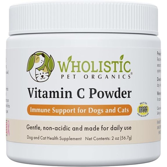 Vitamin C for Dogs and Cats 2 oz 57 Scoops Cat & Dog Allergy Relief