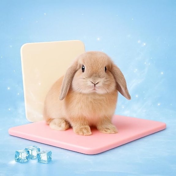 Ceramic Pink Medium Pet Cooling Mat for Small Pets