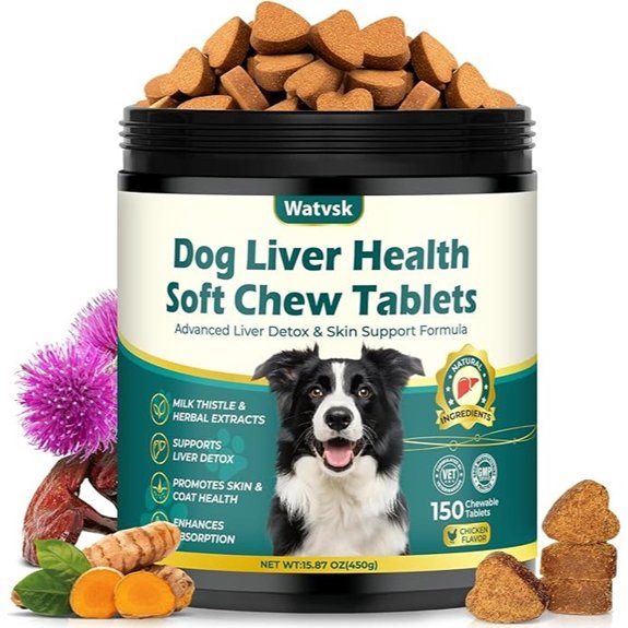 150 Chews Milk Thistle for Dogs with Chicken Flavor