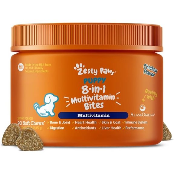 Zesty Paws Puppy Essentials Puppy Multivitamin Bites - Chicken 90 Ct