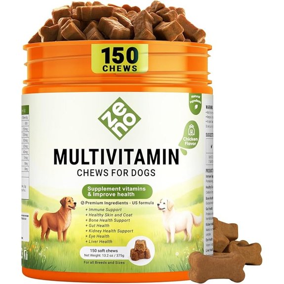 Dog Vitamins 150 Chews for Immune Joint and Digestive Support Chicken
