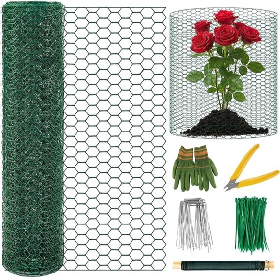 Convivium Plant Protectors Chicken Wire Mesh Garden Fence