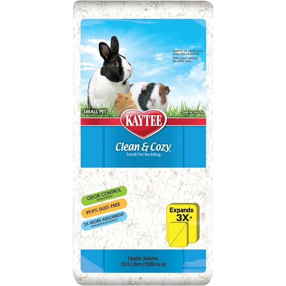 Kaytee Clean & Cozy Paper Bedding for Small Animals White 24.6 Liters