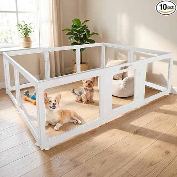Clear Acrylic Modular Pet Playpen