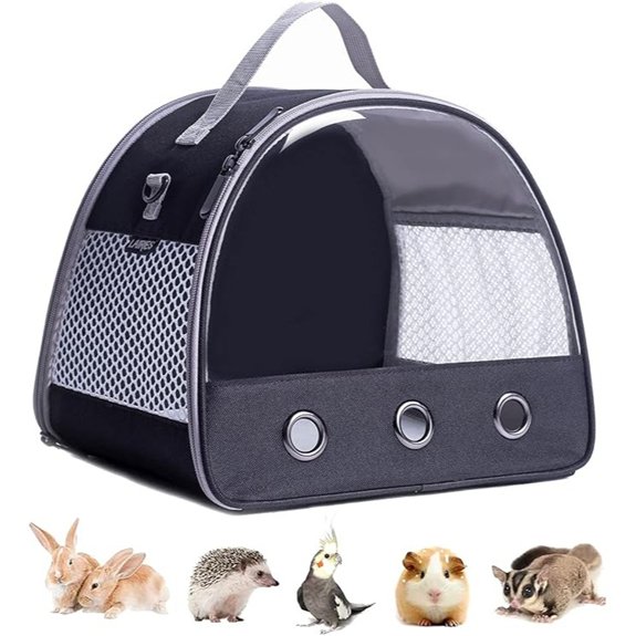 Guinea Pig Carrier Backpack Clear Bubble Window