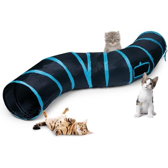 Sheldamy S-2-Way Collapsible Cat Tunnel Toy House