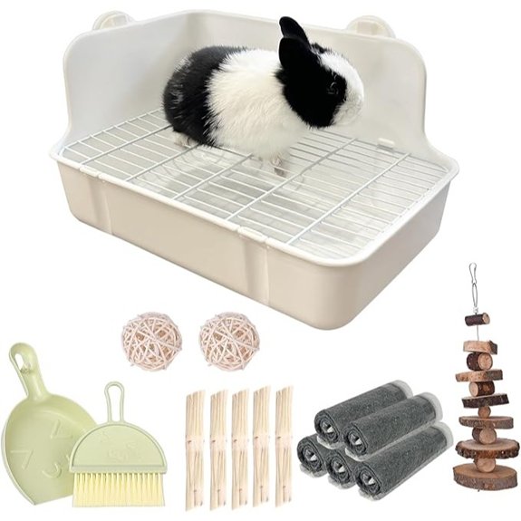 RUBYHOME Rabbit Litter Box for Small Animals