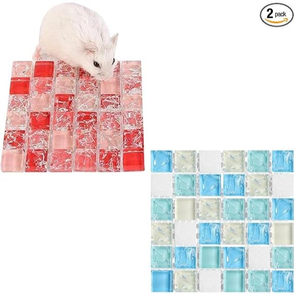 2-Pack Hamster Cooling Stones for Small Pets
