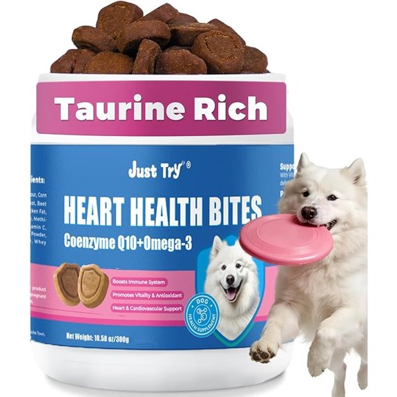 CoQ10 Heart Supplement Chews for Dogs Taurine Chicken Flavor