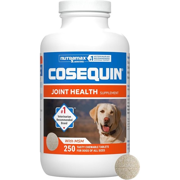 Nutramax Cosequin Joint Supplement for Dogs MSM+HA Chew Tablets 250ct