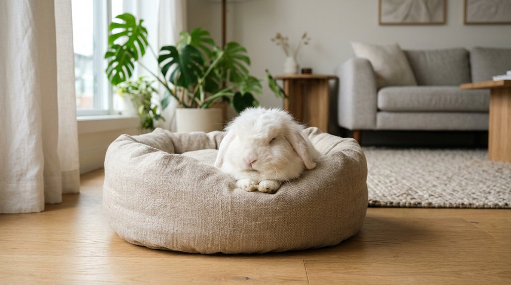 cozy clean rabbit bedding