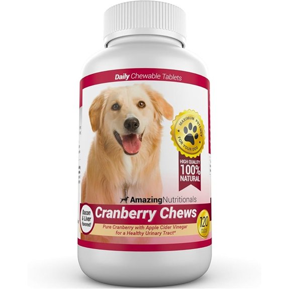 Amazing Cranberry Supplement for Dogs with Apple Cider Vinegar
