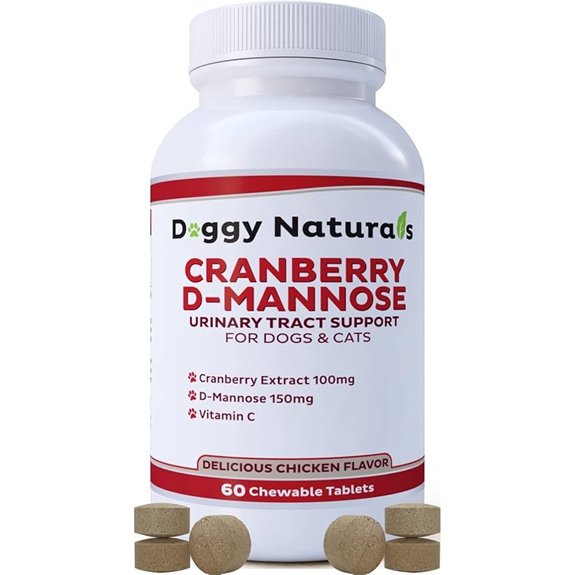Cranberry D-Mannose for Dogs and Cats Urinary Support
