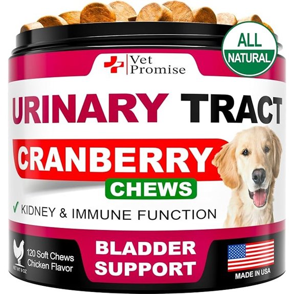 Dog UTI Chews - Cranberry Supplement for Dogs - Urinary Tract Support