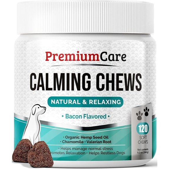 Calming Chews for Dogs - Dog Calming Treats for Anxiety Relief 120 Count