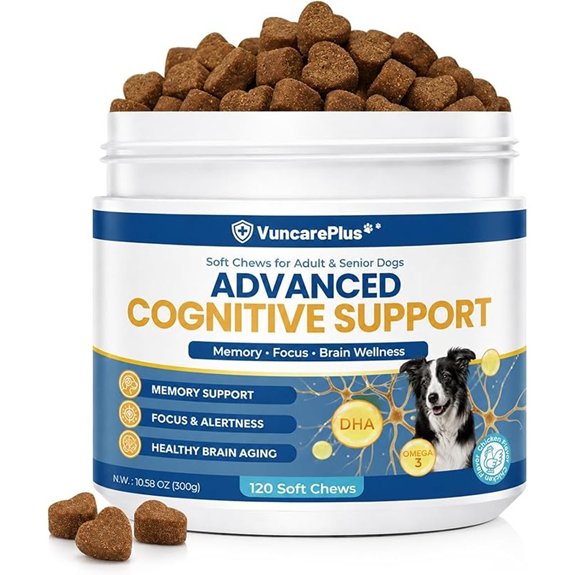 Dog Cognitive Support Chews DHA PS & Lion's Mane 120 Ct