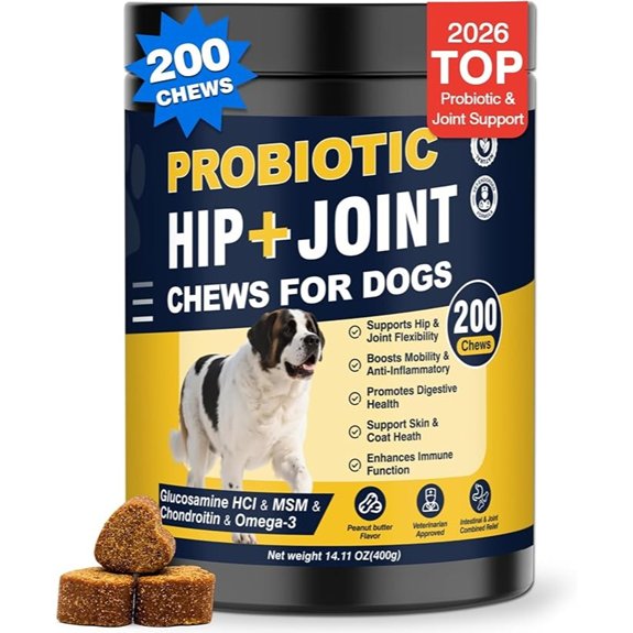 Hip and Joint Supplement for Dogs with Probiotics Glucosamine for Dog
