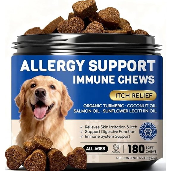 Dog Allergy Relief Chews Itching Skin & Paw Licking 180 Ct
