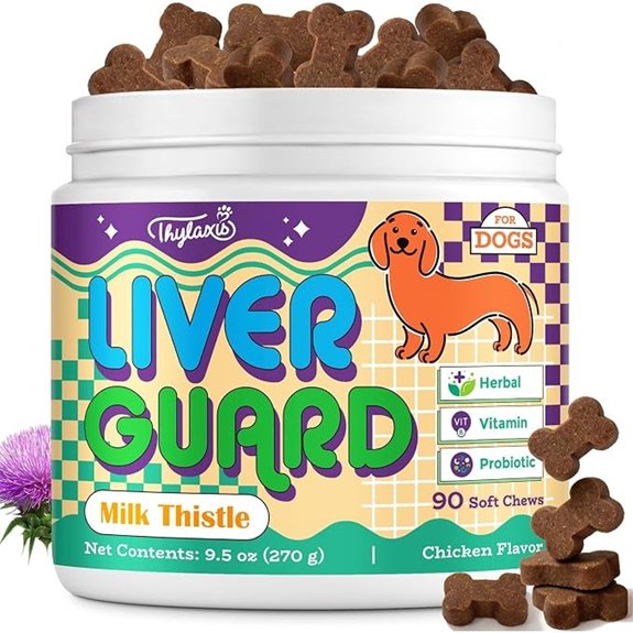 Dog Liver Supplement Milk Thistle & Same 5B CFU Probiotics 90 Soft Chews