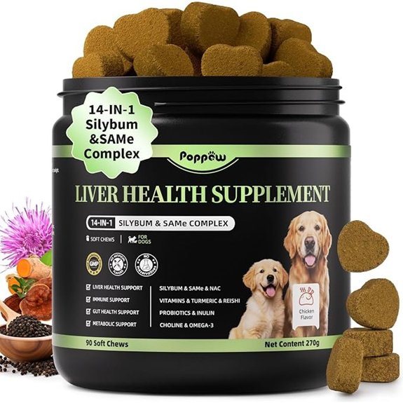 Dog Liver Support Chews - with Milk Thistle (Silybum)