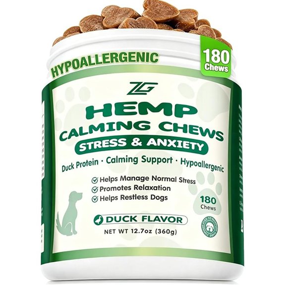 Dog Calming Duck Flavor Chews (180)