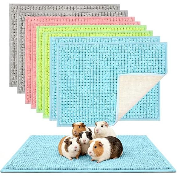 Guinea Pig Cage Liner 8 Pcs 16x12 Inch 4 Colors