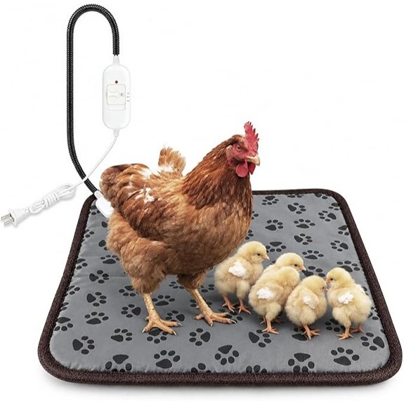 Heating Pad for Chicken Coop Electric Heated Mat with Anti-bite Cord