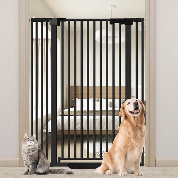 51-Inch Extra Tall Pressure Cat Gate Black