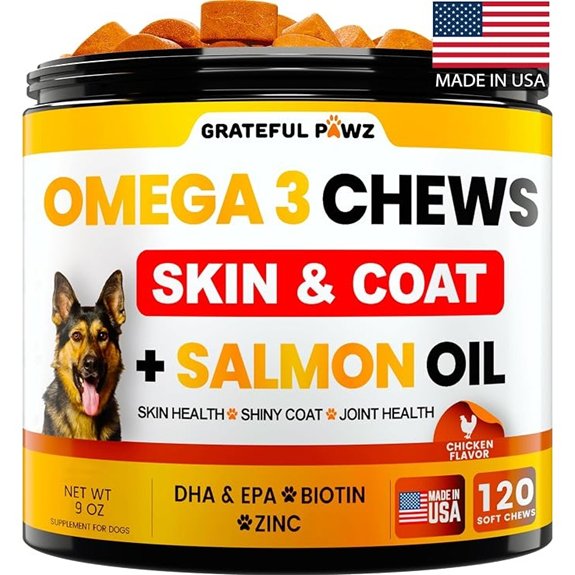 Omega 3 for Dogs - Fish Oil for Dogs Chews - Allergy and Itch Relief