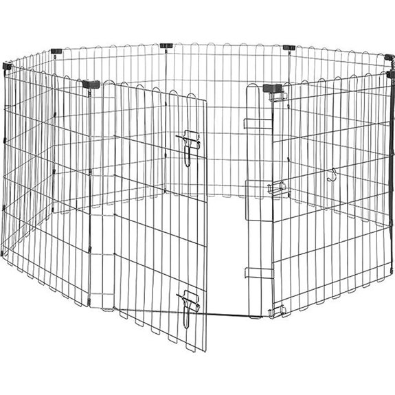 Amazon Basics Foldable Octagonal Metal Dog Playpen