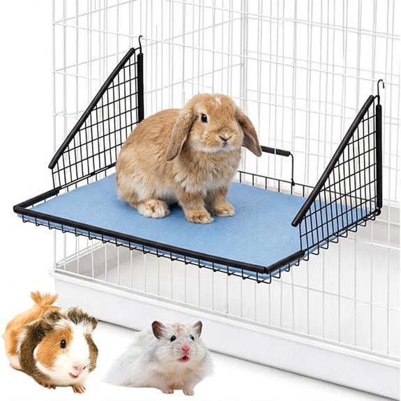 AceOrbit Foldable Rabbit Grooming Table with Non-Slip Felt Mat