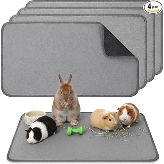 EupHHonycs 4 Pack Guinea Pig Cage Liners