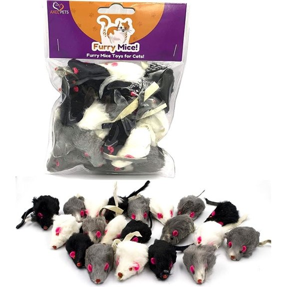 20 Furry Catnip Mouse Toys for Cats