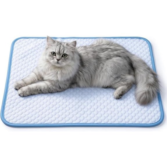 Dog Cooling Mat for cats Small Pets Gel Free Ice Silk Self Cooling Pad